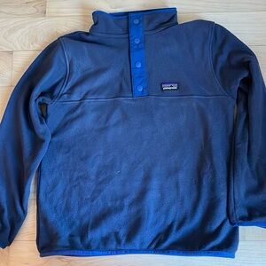 Patagonia Blue Synchillal Snap T Fleece